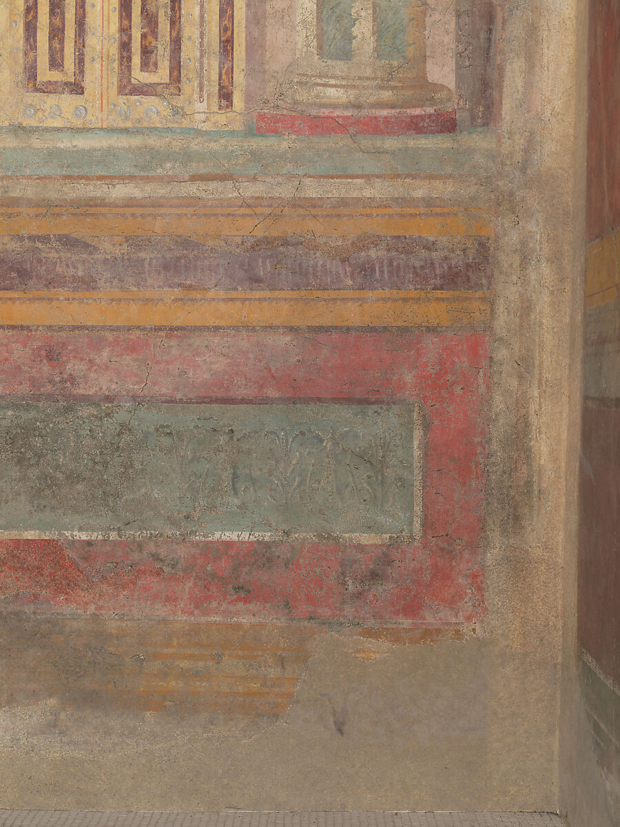 Cubiculum (bedroom) from the Villa of P. Fannius Synistor at Boscoreale, Fresco, Roman