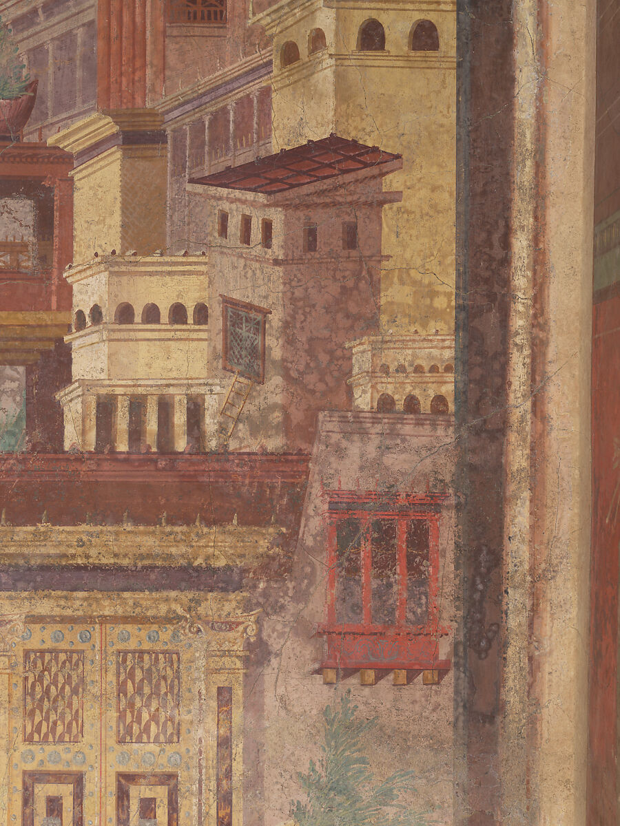 Cubiculum (bedroom) from the Villa of P. Fannius Synistor at Boscoreale, Fresco, Roman