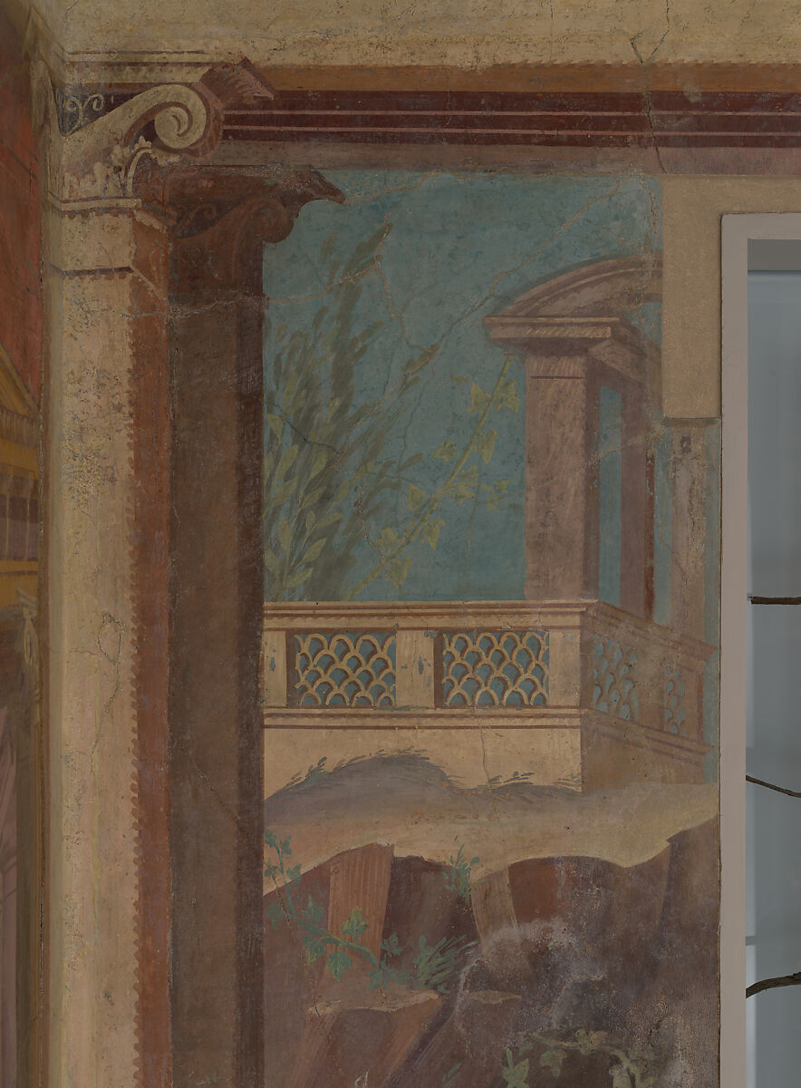 Cubiculum (bedroom) from the Villa of P. Fannius Synistor at Boscoreale, Fresco, Roman