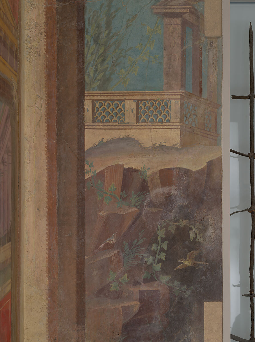 Cubiculum (bedroom) from the Villa of P. Fannius Synistor at Boscoreale, Fresco, Roman