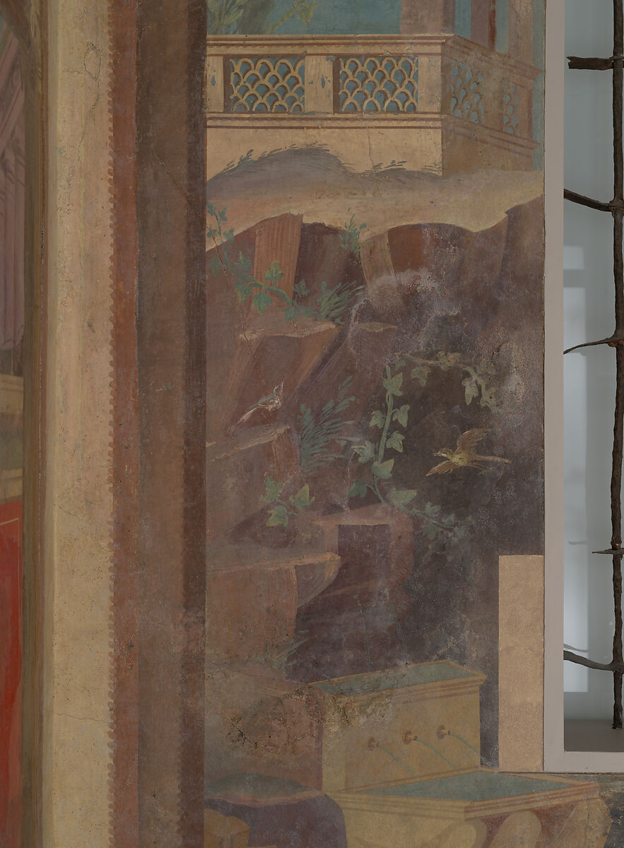 Cubiculum (bedroom) from the Villa of P. Fannius Synistor at Boscoreale, Fresco, Roman