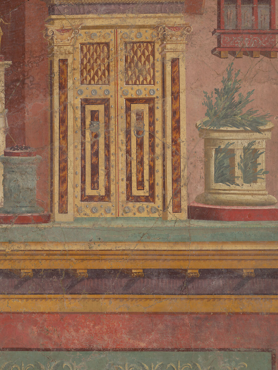 Cubiculum (bedroom) from the Villa of P. Fannius Synistor at Boscoreale, Fresco, Roman