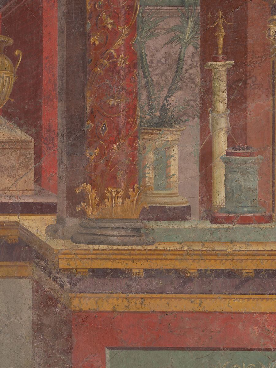 Cubiculum (bedroom) from the Villa of P. Fannius Synistor at Boscoreale, Fresco, Roman
