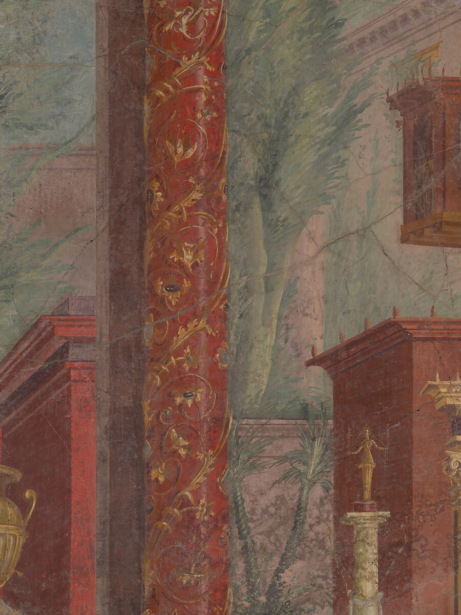 Cubiculum (bedroom) from the Villa of P. Fannius Synistor at Boscoreale, Fresco, Roman