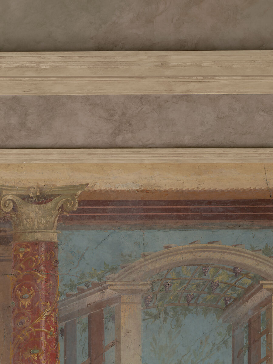 Cubiculum (bedroom) from the Villa of P. Fannius Synistor at Boscoreale, Fresco, Roman