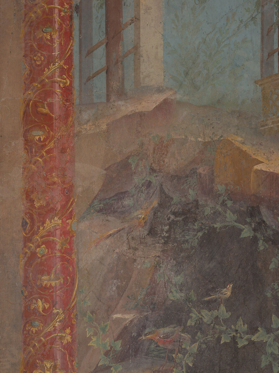 Cubiculum (bedroom) from the Villa of P. Fannius Synistor at Boscoreale, Fresco, Roman