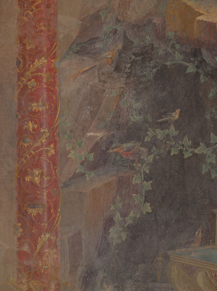 Cubiculum (bedroom) from the Villa of P. Fannius Synistor at Boscoreale, Fresco, Roman