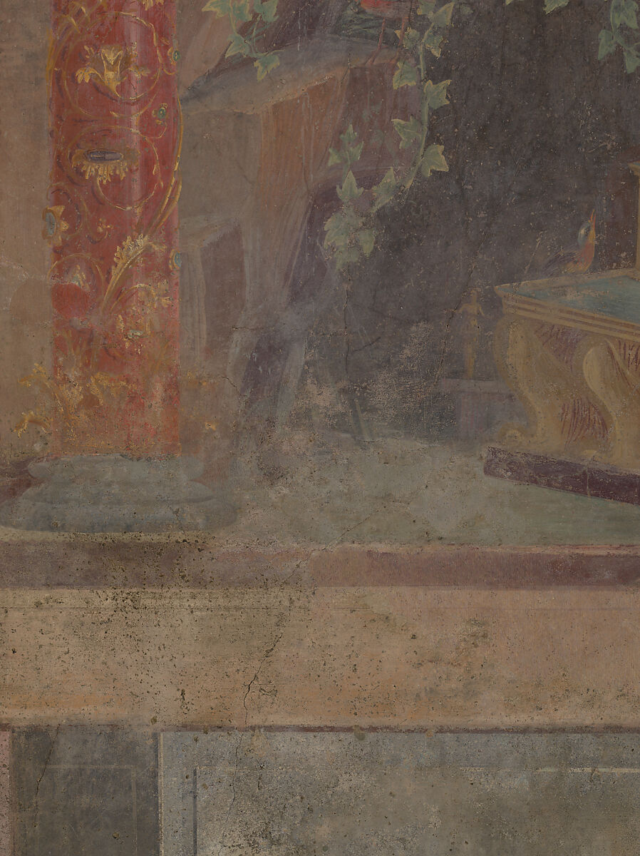 Cubiculum (bedroom) from the Villa of P. Fannius Synistor at Boscoreale, Fresco, Roman