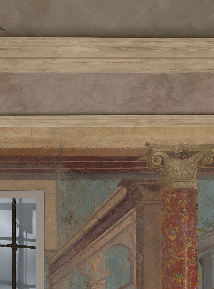 Cubiculum (bedroom) from the Villa of P. Fannius Synistor at Boscoreale, Fresco, Roman