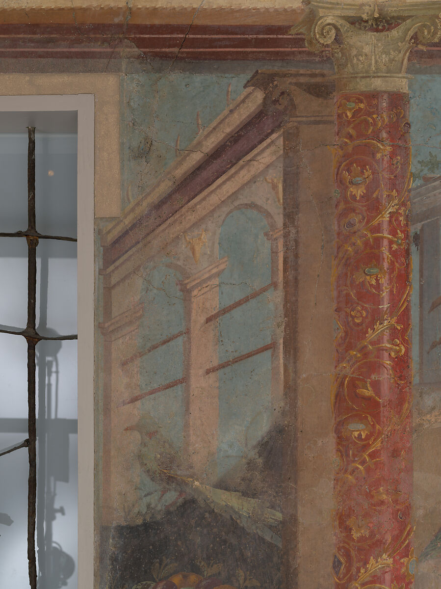 Cubiculum (bedroom) from the Villa of P. Fannius Synistor at Boscoreale, Fresco, Roman