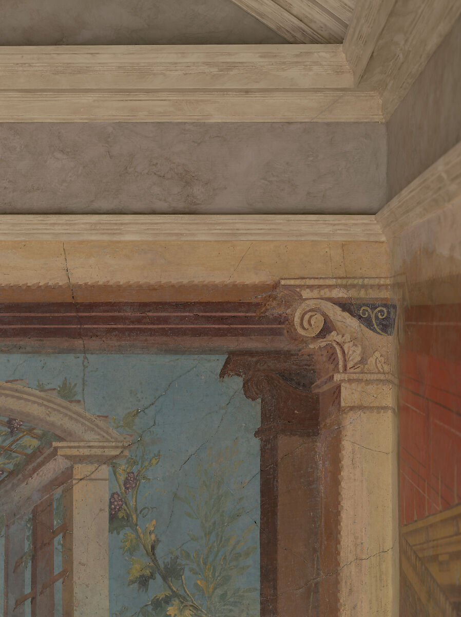 Cubiculum (bedroom) from the Villa of P. Fannius Synistor at Boscoreale, Fresco, Roman