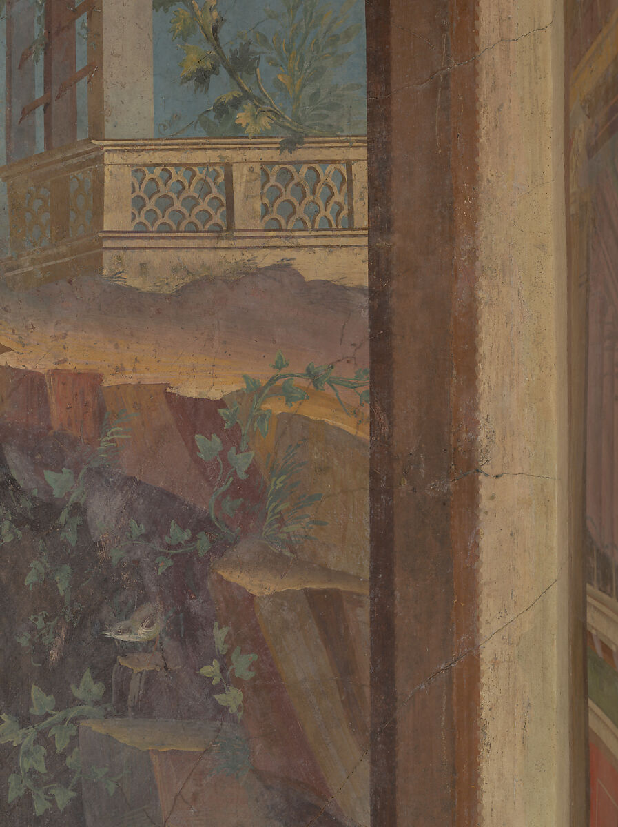 Cubiculum (bedroom) from the Villa of P. Fannius Synistor at Boscoreale, Fresco, Roman