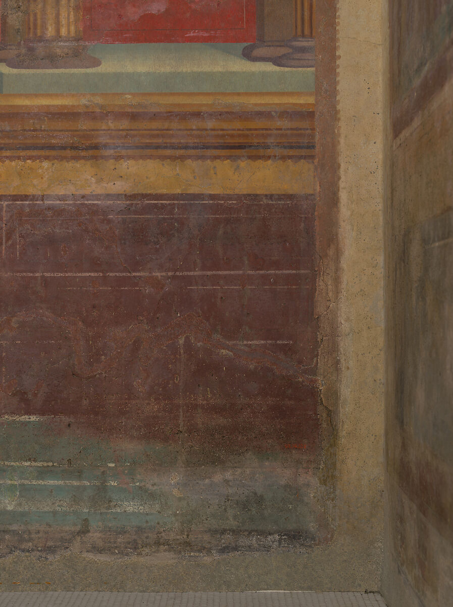Cubiculum (bedroom) from the Villa of P. Fannius Synistor at Boscoreale, Fresco, Roman