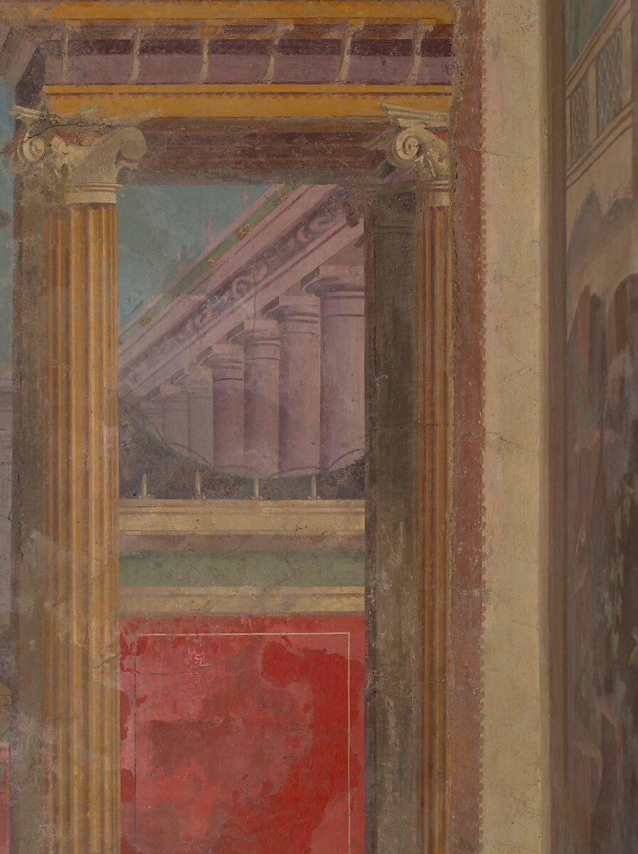 Cubiculum (bedroom) from the Villa of P. Fannius Synistor at Boscoreale, Fresco, Roman
