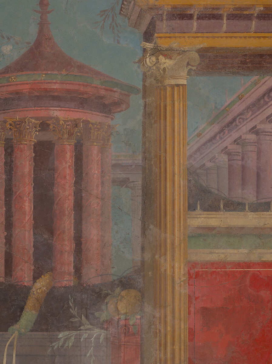 Cubiculum (bedroom) from the Villa of P. Fannius Synistor at Boscoreale, Fresco, Roman