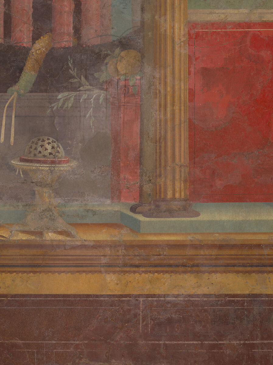 Cubiculum (bedroom) from the Villa of P. Fannius Synistor at Boscoreale, Fresco, Roman