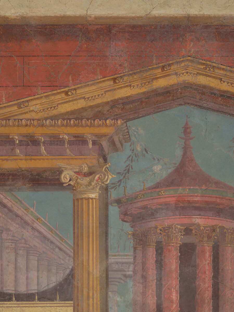 Cubiculum (bedroom) from the Villa of P. Fannius Synistor at Boscoreale, Fresco, Roman