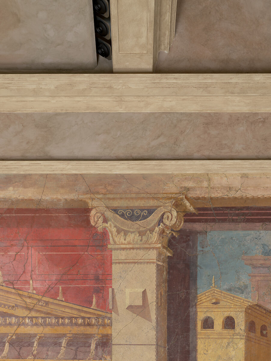 Cubiculum (bedroom) from the Villa of P. Fannius Synistor at Boscoreale, Fresco, Roman