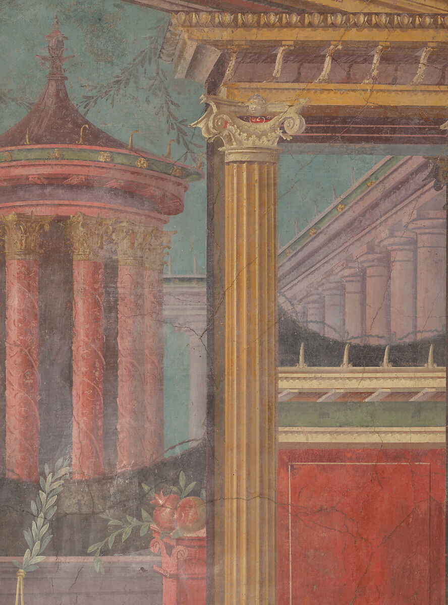 Cubiculum (bedroom) from the Villa of P. Fannius Synistor at Boscoreale, Fresco, Roman