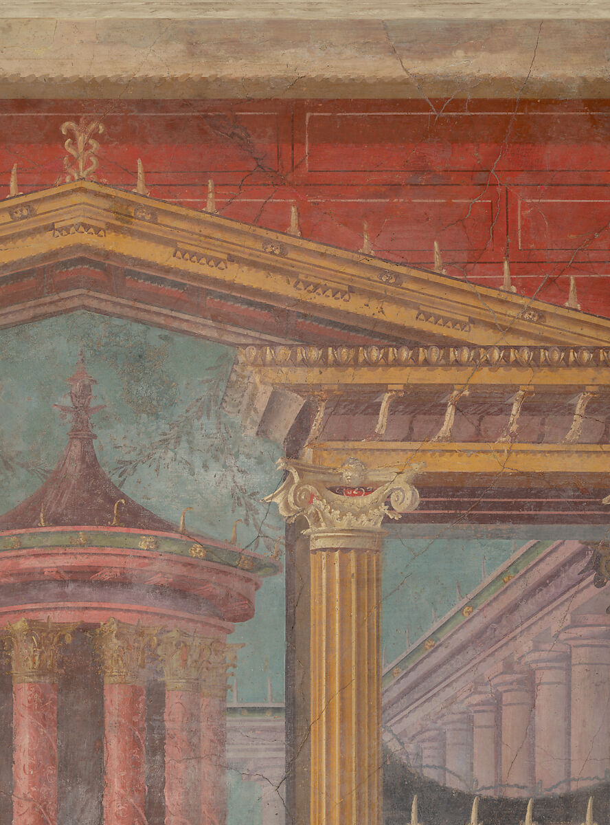 Cubiculum (bedroom) from the Villa of P. Fannius Synistor at Boscoreale, Fresco, Roman