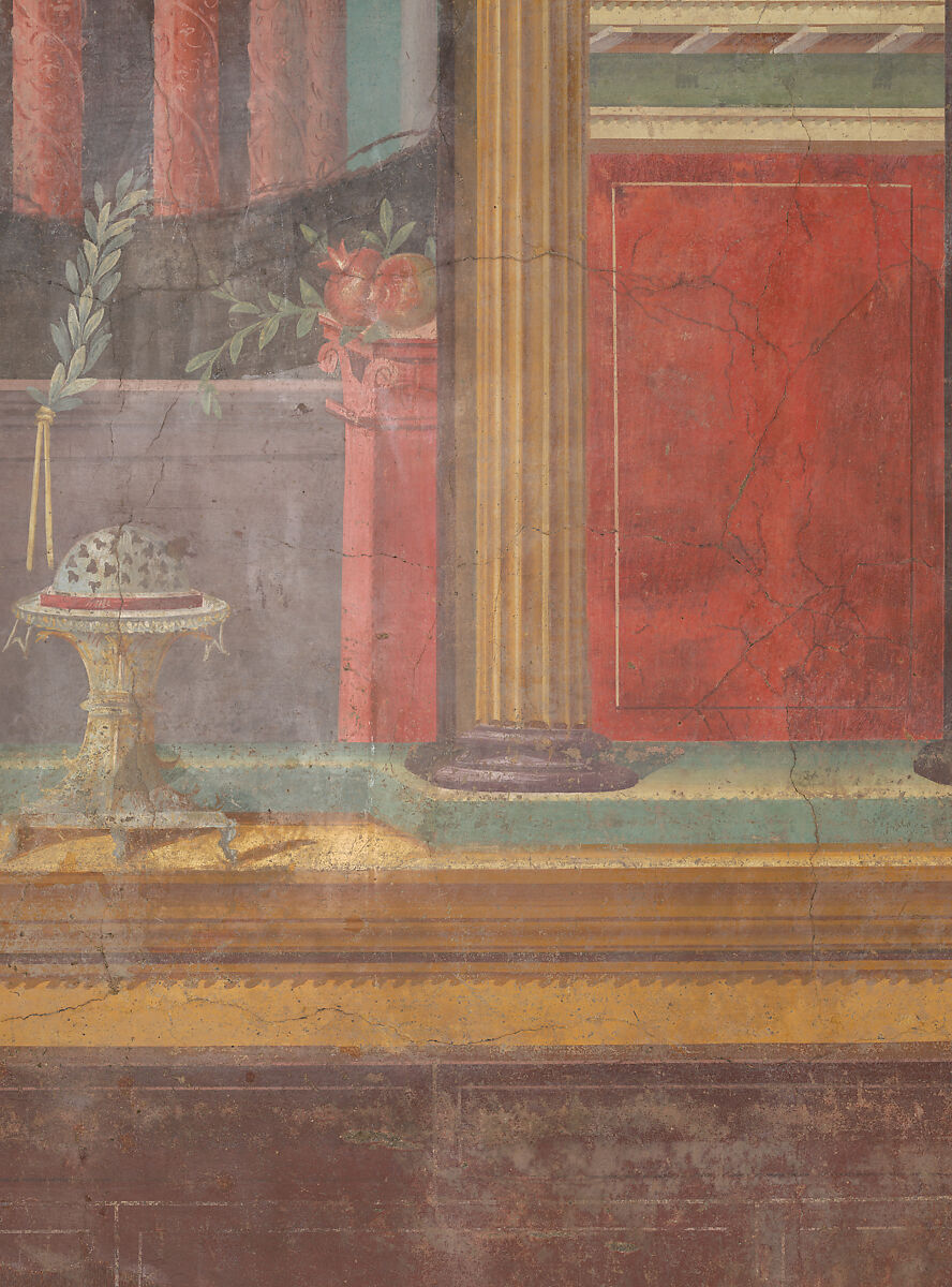 Cubiculum (bedroom) from the Villa of P. Fannius Synistor at Boscoreale, Fresco, Roman