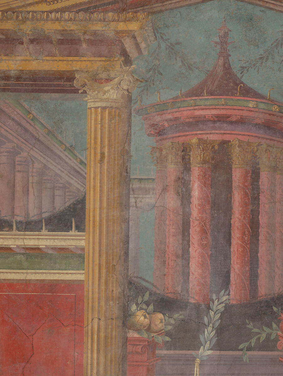 Cubiculum (bedroom) from the Villa of P. Fannius Synistor at Boscoreale, Fresco, Roman