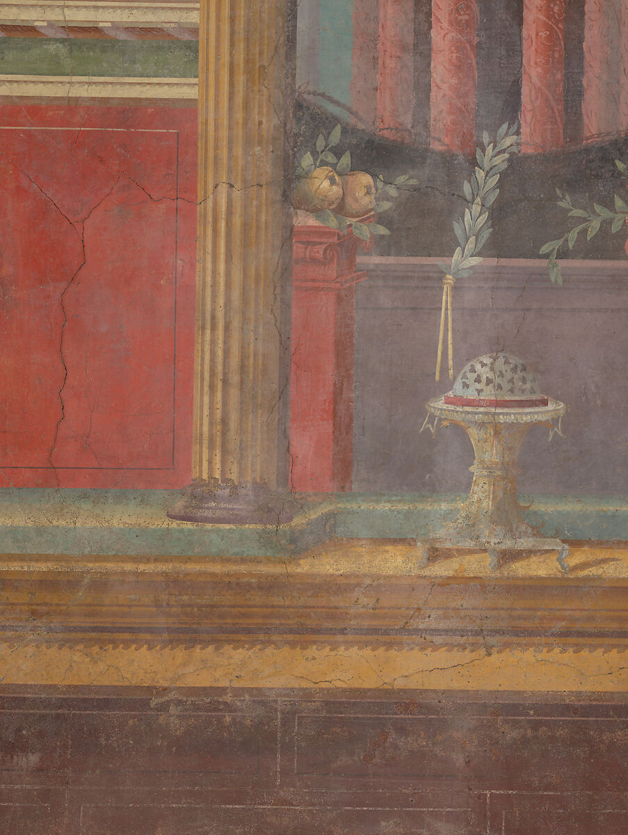 Cubiculum (bedroom) from the Villa of P. Fannius Synistor at Boscoreale, Fresco, Roman