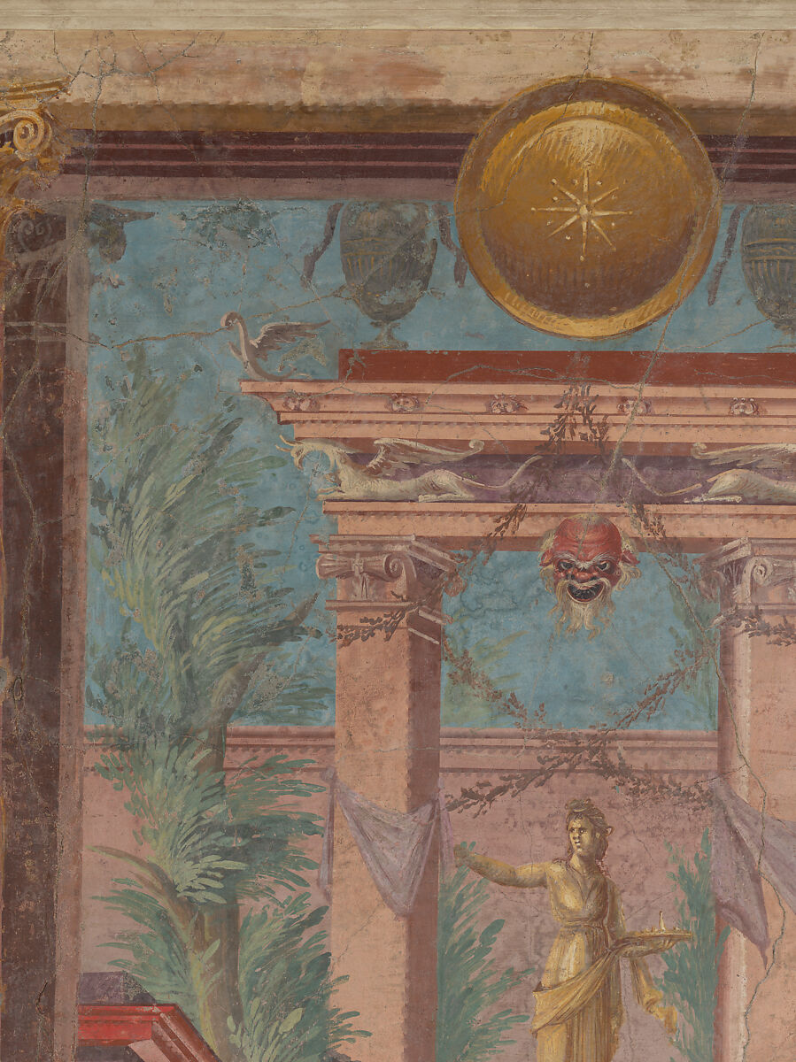 Cubiculum (bedroom) from the Villa of P. Fannius Synistor at Boscoreale, Fresco, Roman