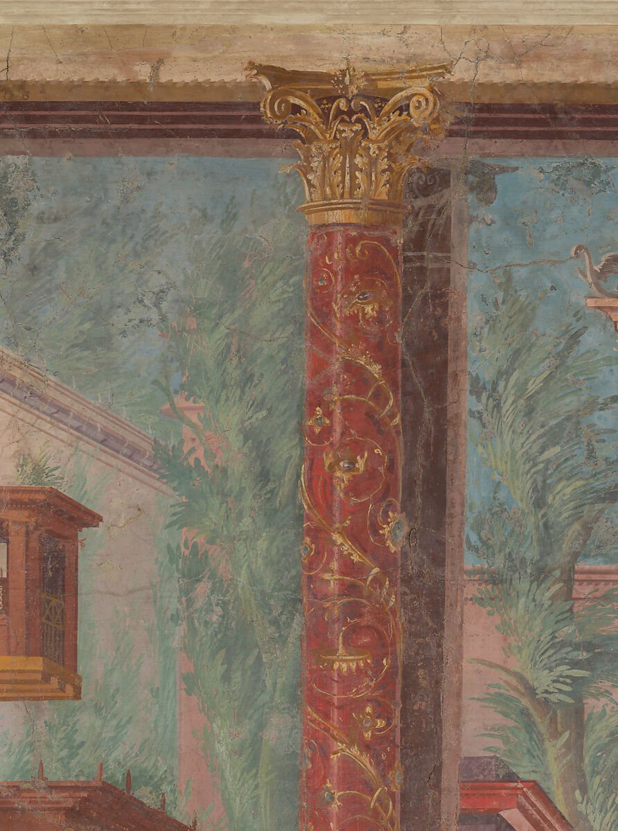 Cubiculum (bedroom) from the Villa of P. Fannius Synistor at Boscoreale, Fresco, Roman