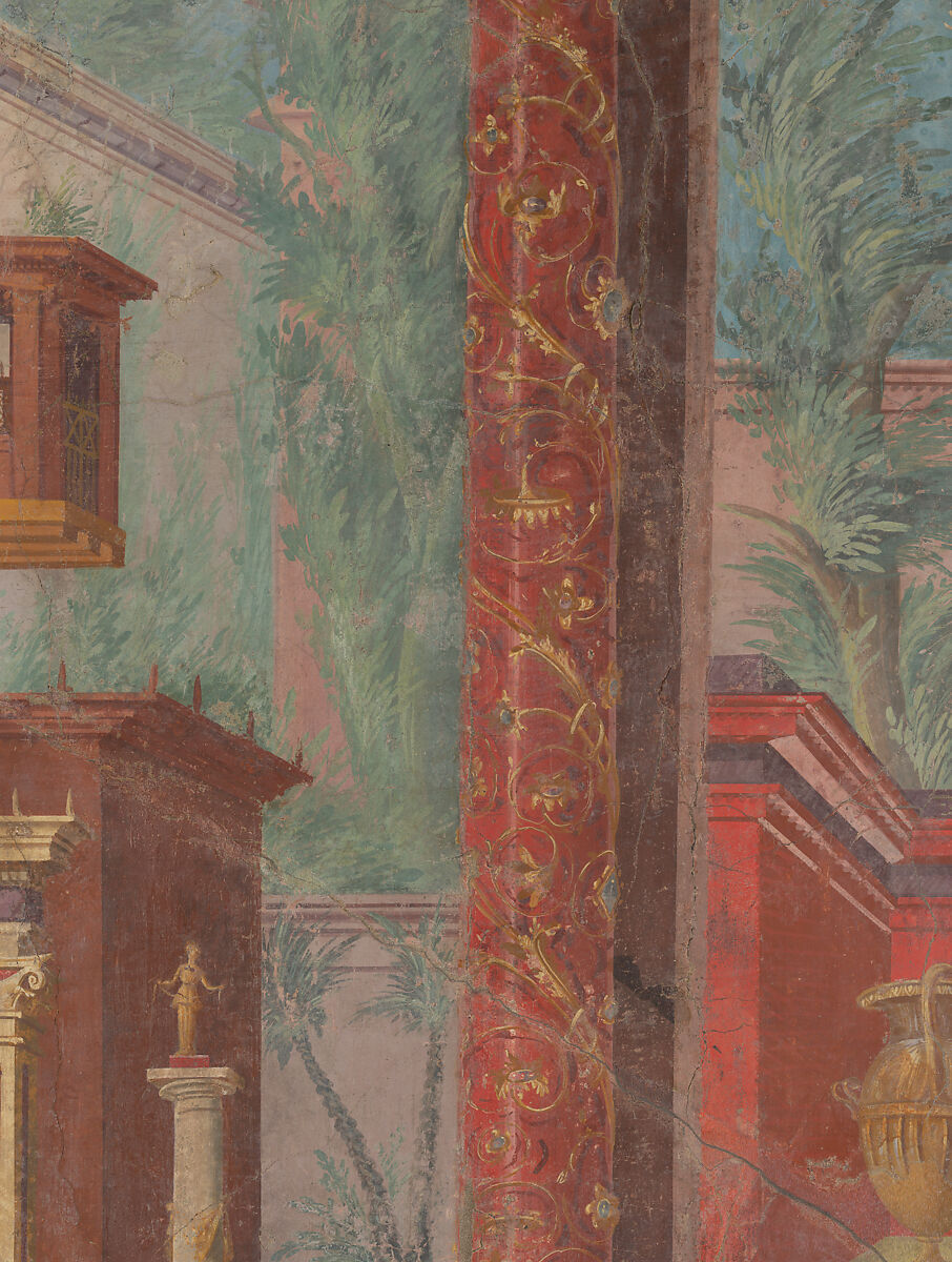 Cubiculum (bedroom) from the Villa of P. Fannius Synistor at Boscoreale, Fresco, Roman