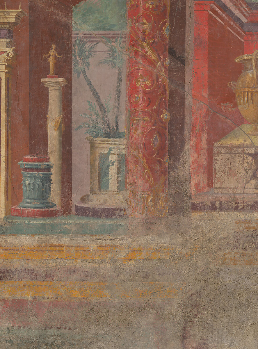 Cubiculum (bedroom) from the Villa of P. Fannius Synistor at Boscoreale, Fresco, Roman