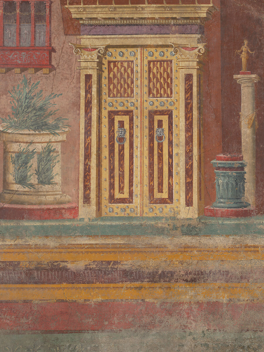 Cubiculum (bedroom) from the Villa of P. Fannius Synistor at Boscoreale, Fresco, Roman