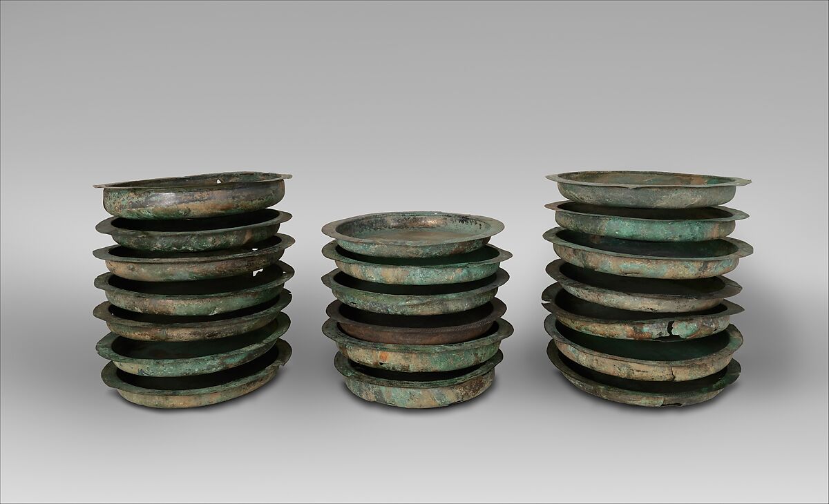Bronze patera (salver), Bronze, Etruscan