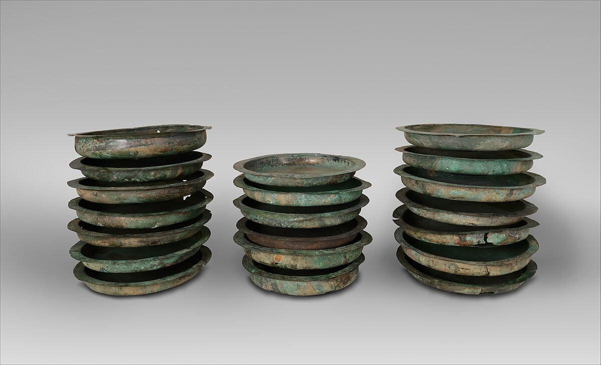 Bronze patera (salver), Bronze, Etruscan 