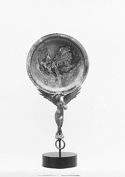 Bronze patera (shallow bowl with handle), Bronze, Etruscan