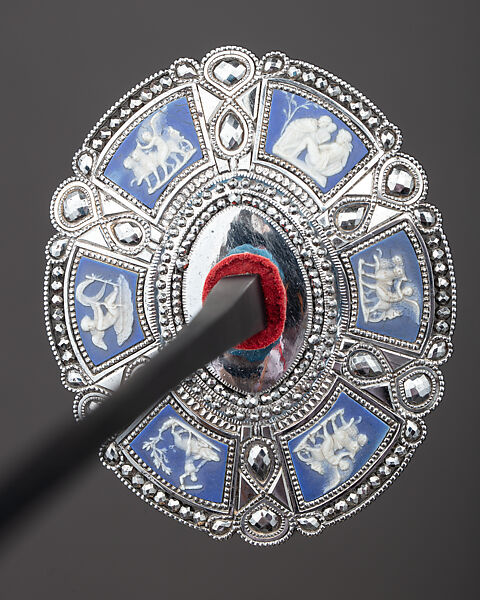Smallsword Hilt, Matthew Boulton (British, Birmingham 1728–1809 Birmingham), Steel, Wedgwood jasperware, British, possibly Birmingham
