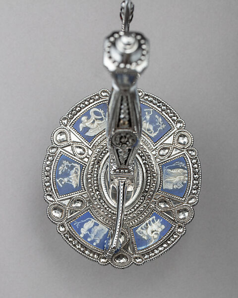 Smallsword Hilt, Matthew Boulton (British, Birmingham 1728–1809 Birmingham), Steel, Wedgwood jasperware, British, possibly Birmingham