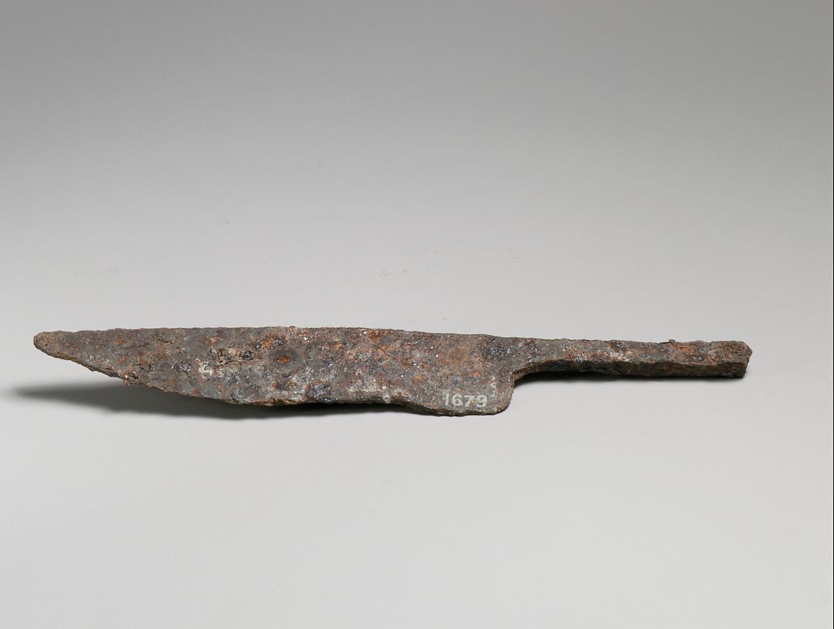 Knife blade, Iron, Etruscan 
