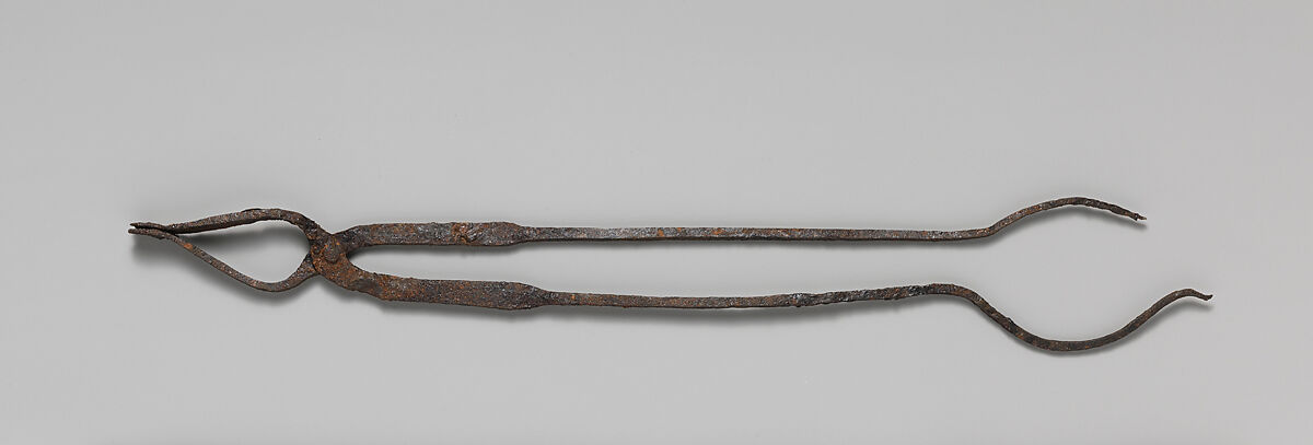 Iron fire-tongs, Iron, Etruscan 