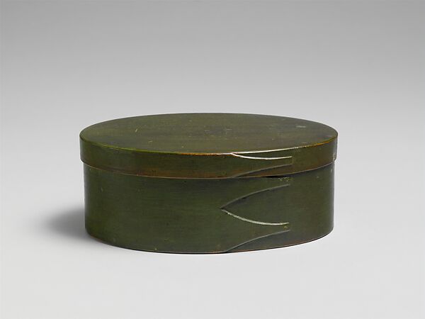 Oval Box, United Society of Believers in Christ’s Second Appearing (“Shakers”) (American, active ca. 1750–present), Wood; Maple, pine, American, Shaker 