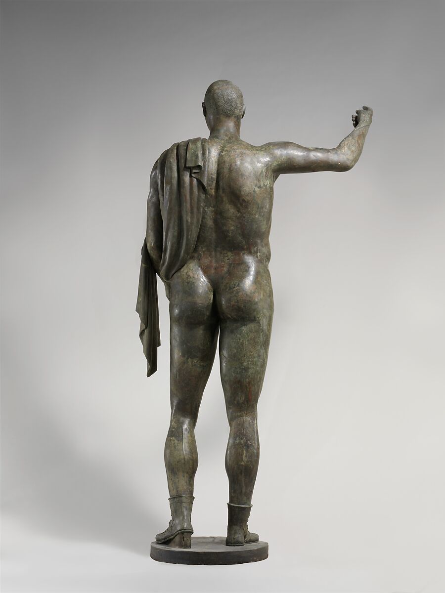 Bronze statue of the emperor Trebonianus Gallus, Bronze, Roman