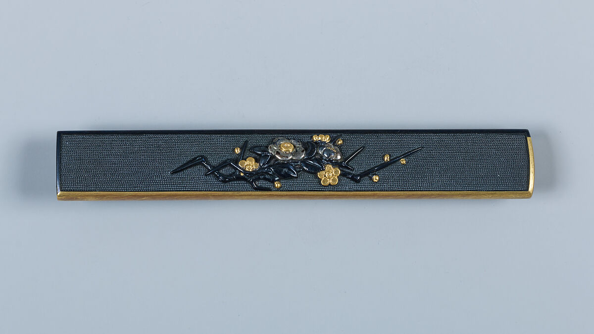 Set of Sword Fittings (Mitokoromono), Gotō Mitsumasa (Jujō) (Japanese,1689–1742, twelfth-generation Gotō master), Copper-gold alloy (shakudō), gold, silver, Japanese