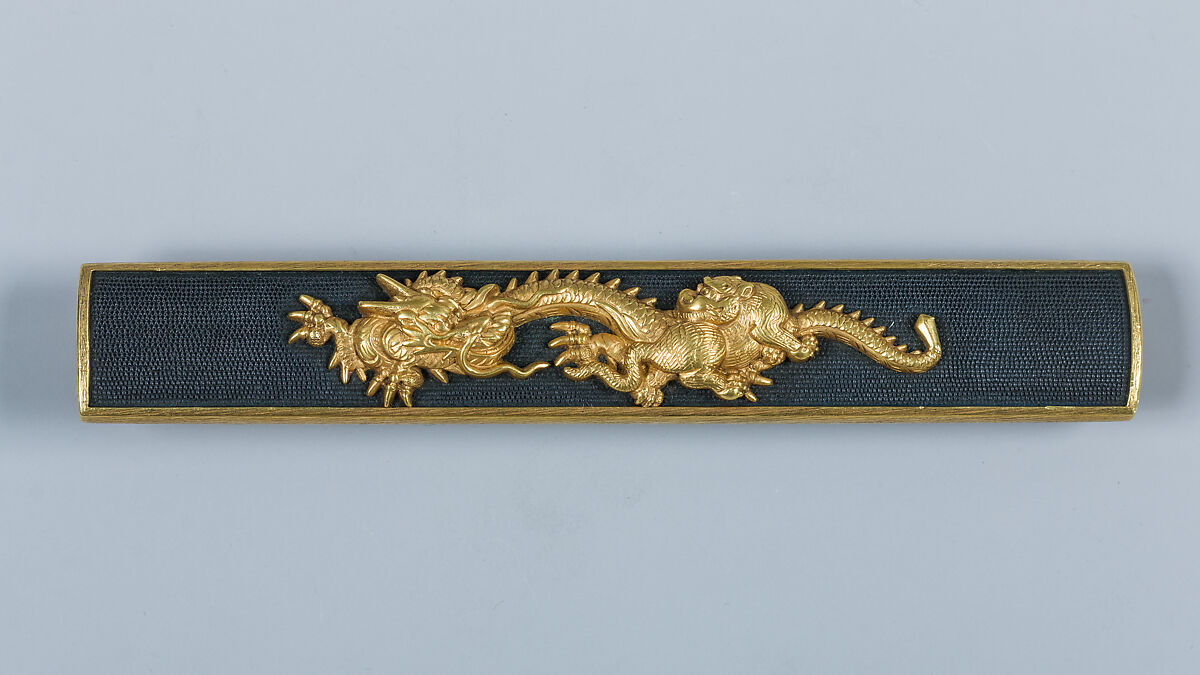 Set of Sword Fittings (Mitokoromono), Inscribed by Gotō Renjō (Mitsutomo) (Japanese, 1628–1708, tenth-generation Gotō master), Copper-gold alloy (shakudō), gold, Japanese