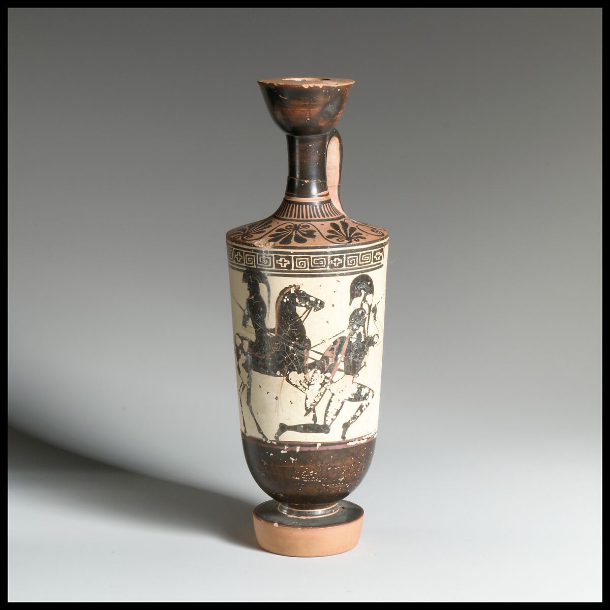 Lekythos, Attributed to the Athena Painter, Terracotta, Greek, Attic
