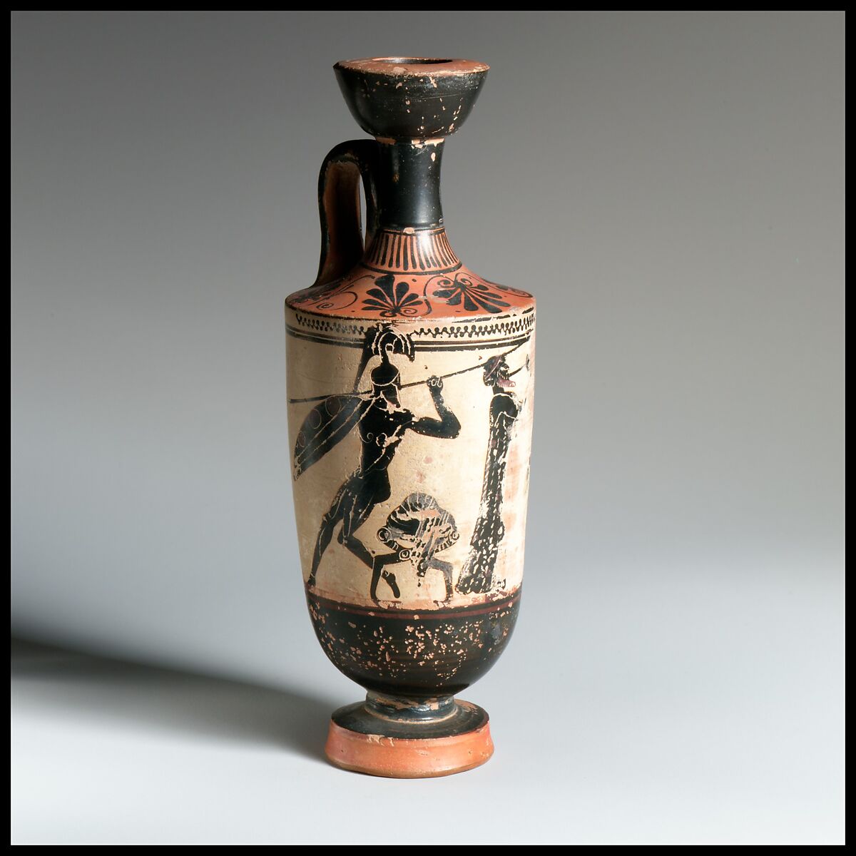 Lekythos, Attributed to the Athena Painter, Terracotta, Greek, Attic 