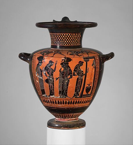 Terracotta hydria (water jar)