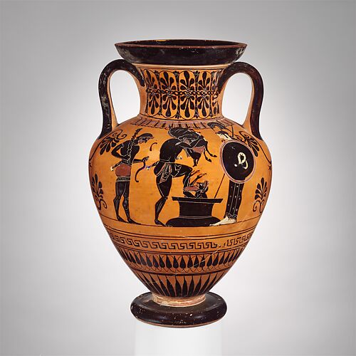 Terracotta neck-amphora (jar)