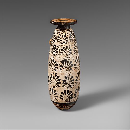 Terracotta alabastron (perfume vase)