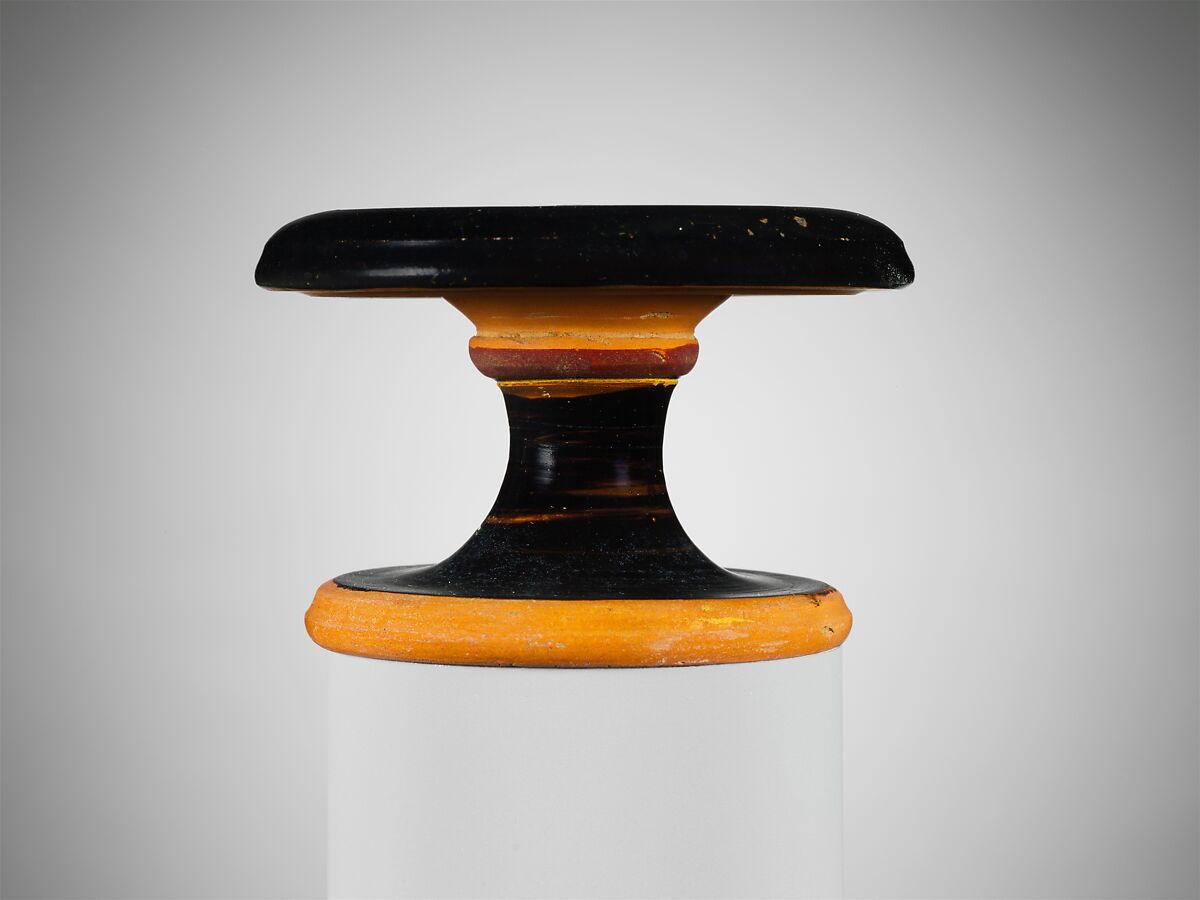 Terracotta standlet, Terracotta, Greek, Attic