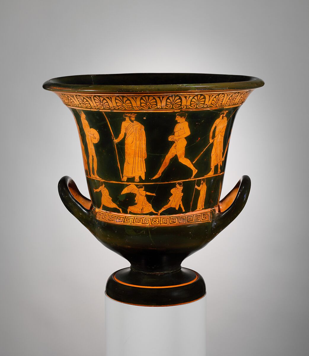 Attributed to the Painter of the Louvre Centauromachy, Terracotta, Greek, Attic 